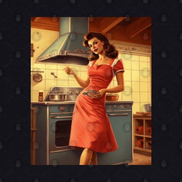 A Pin Up Girl in the Kitchen by goodoldvintage